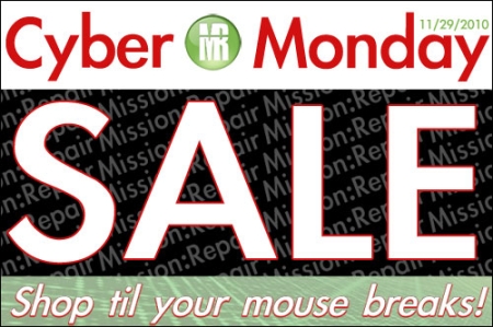 Cyber Monday is rapidly approaching. . . and Mission Repair is ...